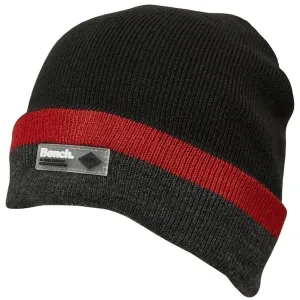 Bench Mens Electron Turned Up Knitted Beanie - Black
