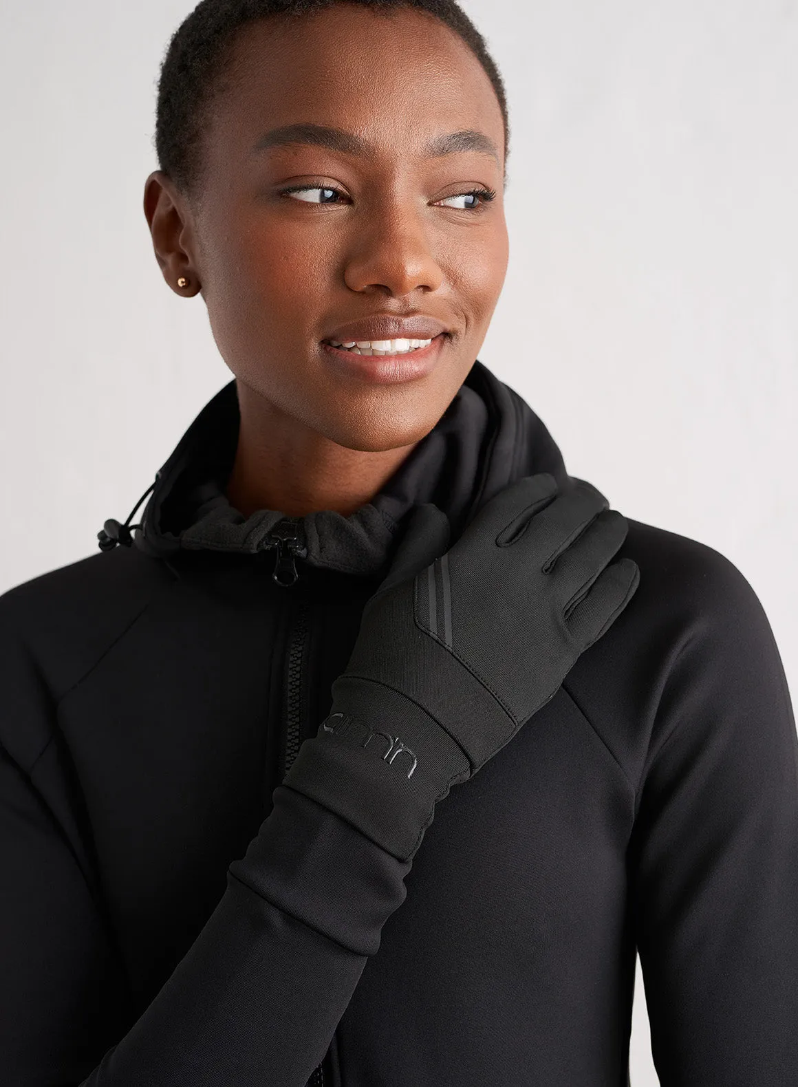Black Pace Winter Running Gloves