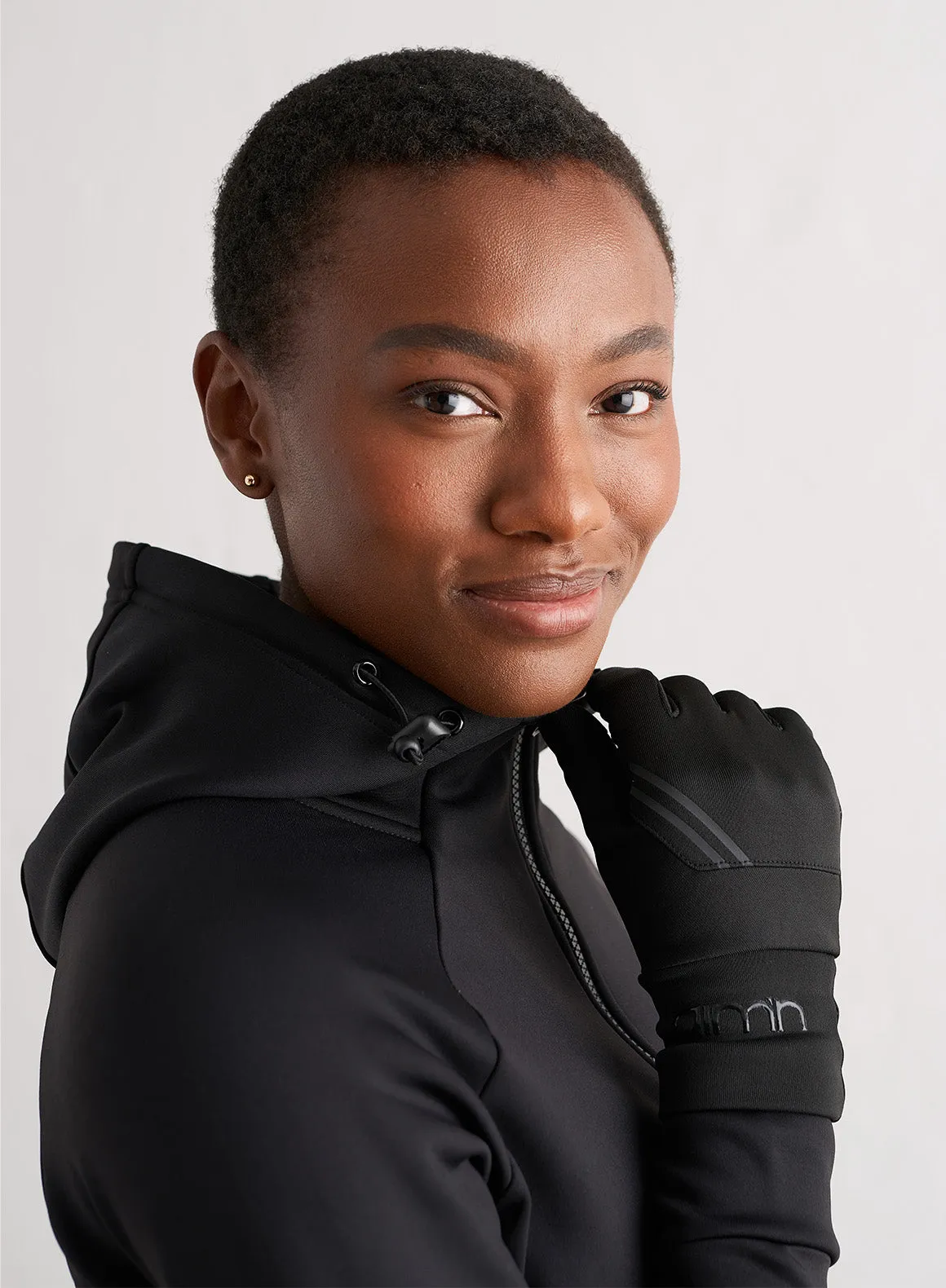 Black Pace Winter Running Gloves