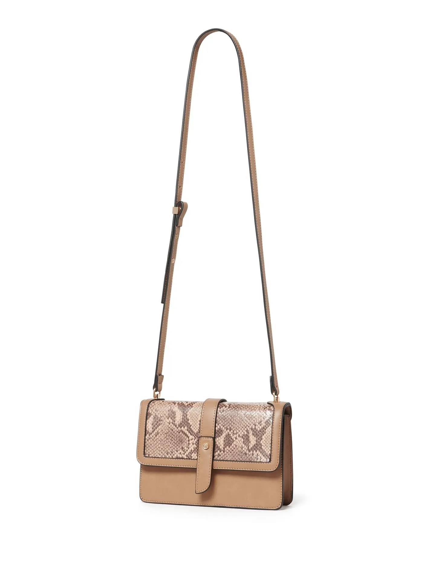Callie Buckle Detail Crossbody  Bag