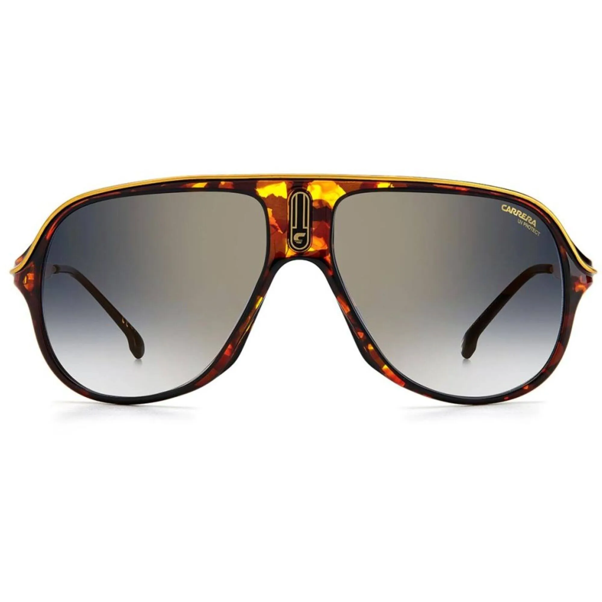 Carrera Unisex Sunglasses - Havana Plastic Frame Blue sf Gold sp Lens | SAFARI65/N 86