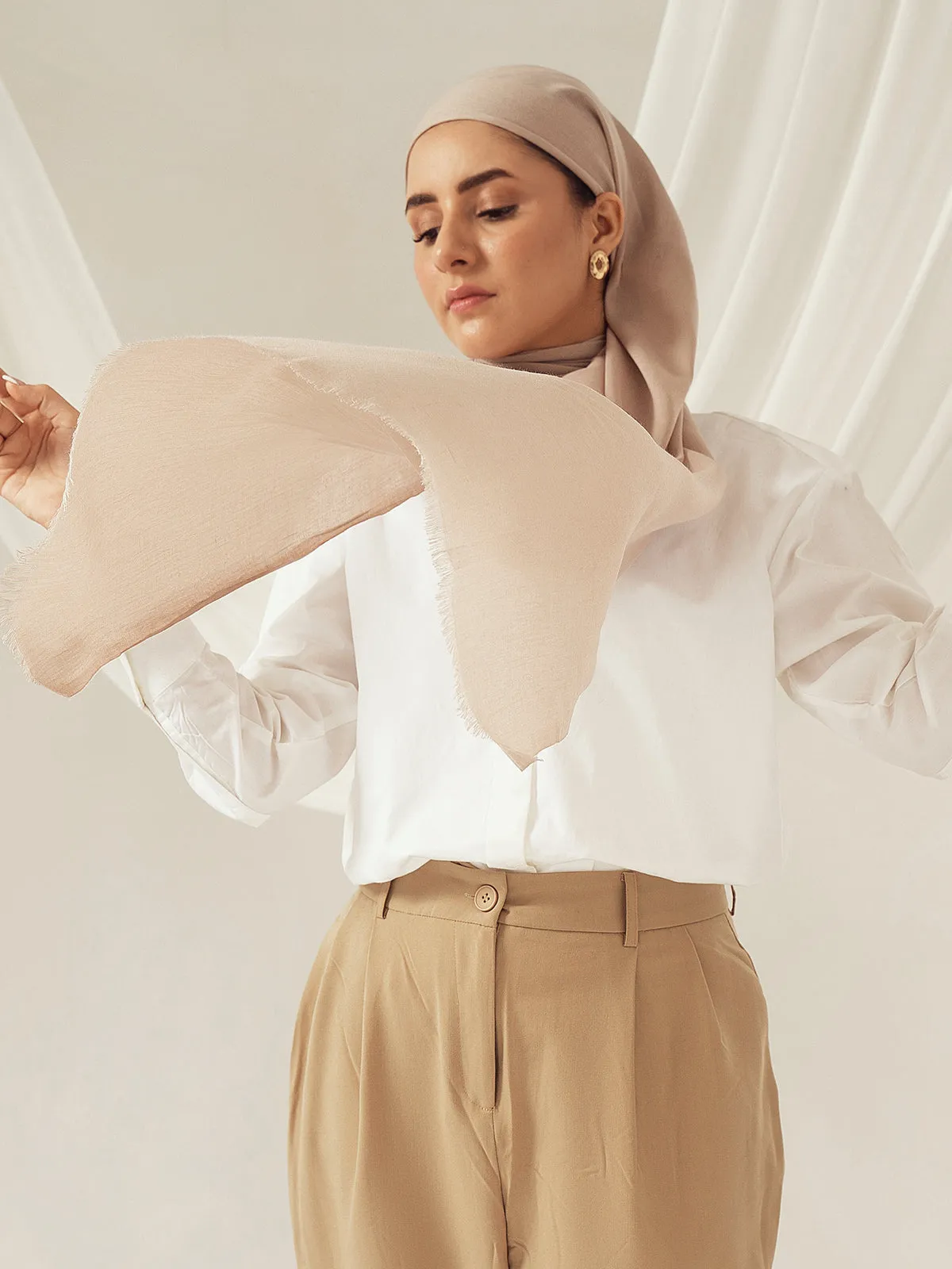 Eco-Luxe Scarves & Hijabs - Sand Stone