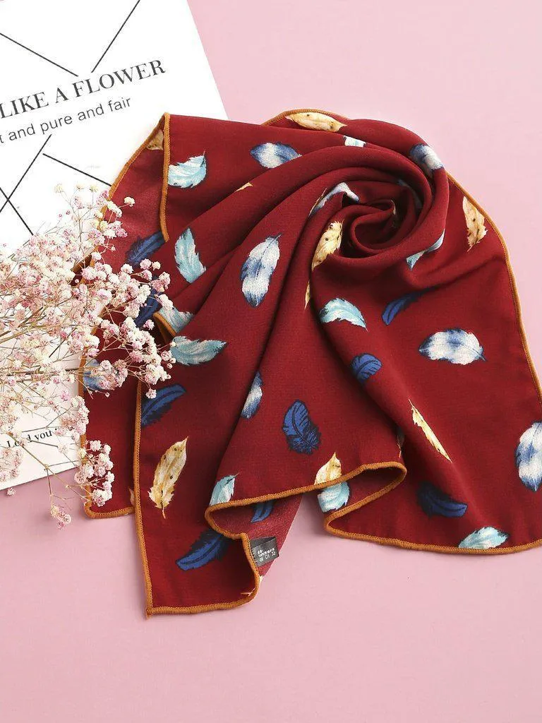 Feather Print Bandana