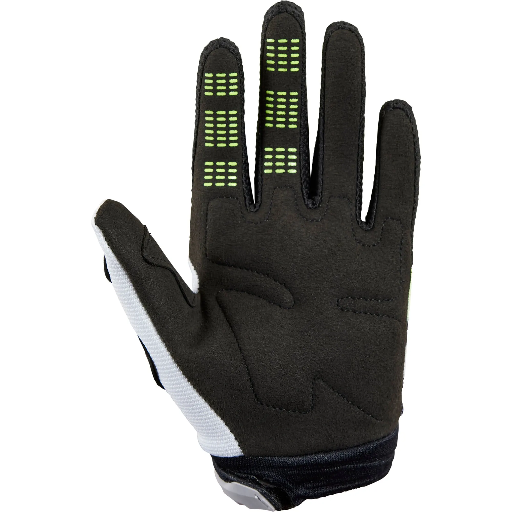 Fox Racing  Youth 180 Toxsyk Gloves Secure Fit Silicone Grip Fluorescent Yellow