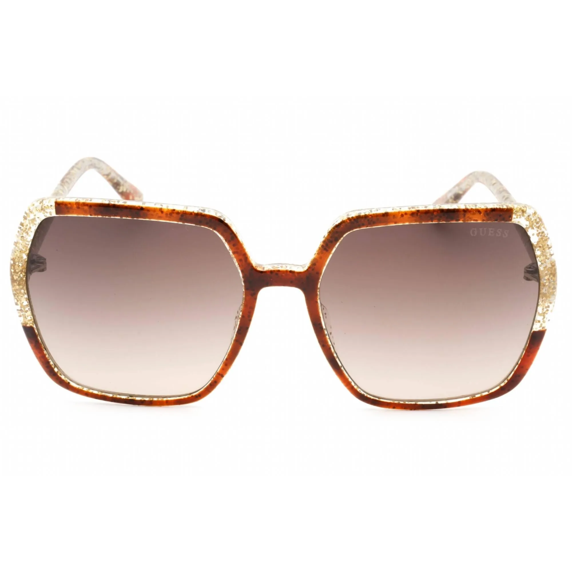 Guess Women's Sunglasses - Gradient Brown Lens Dark Havana Square Frame | GU7883 52F