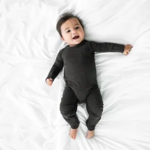 Heather Black Cozy Crescent Zippy