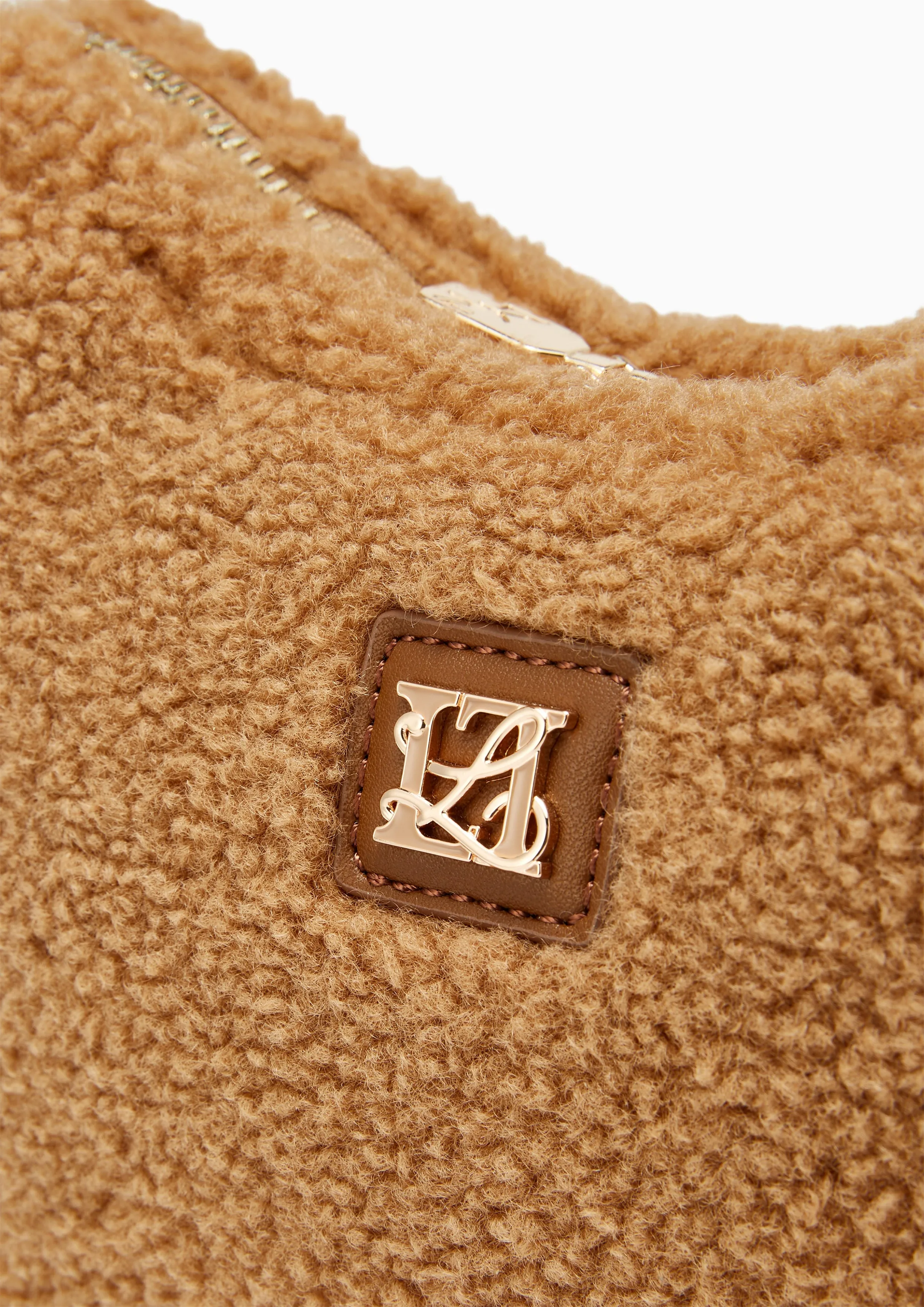 Neva Fur Shoulder Bag Light Brown