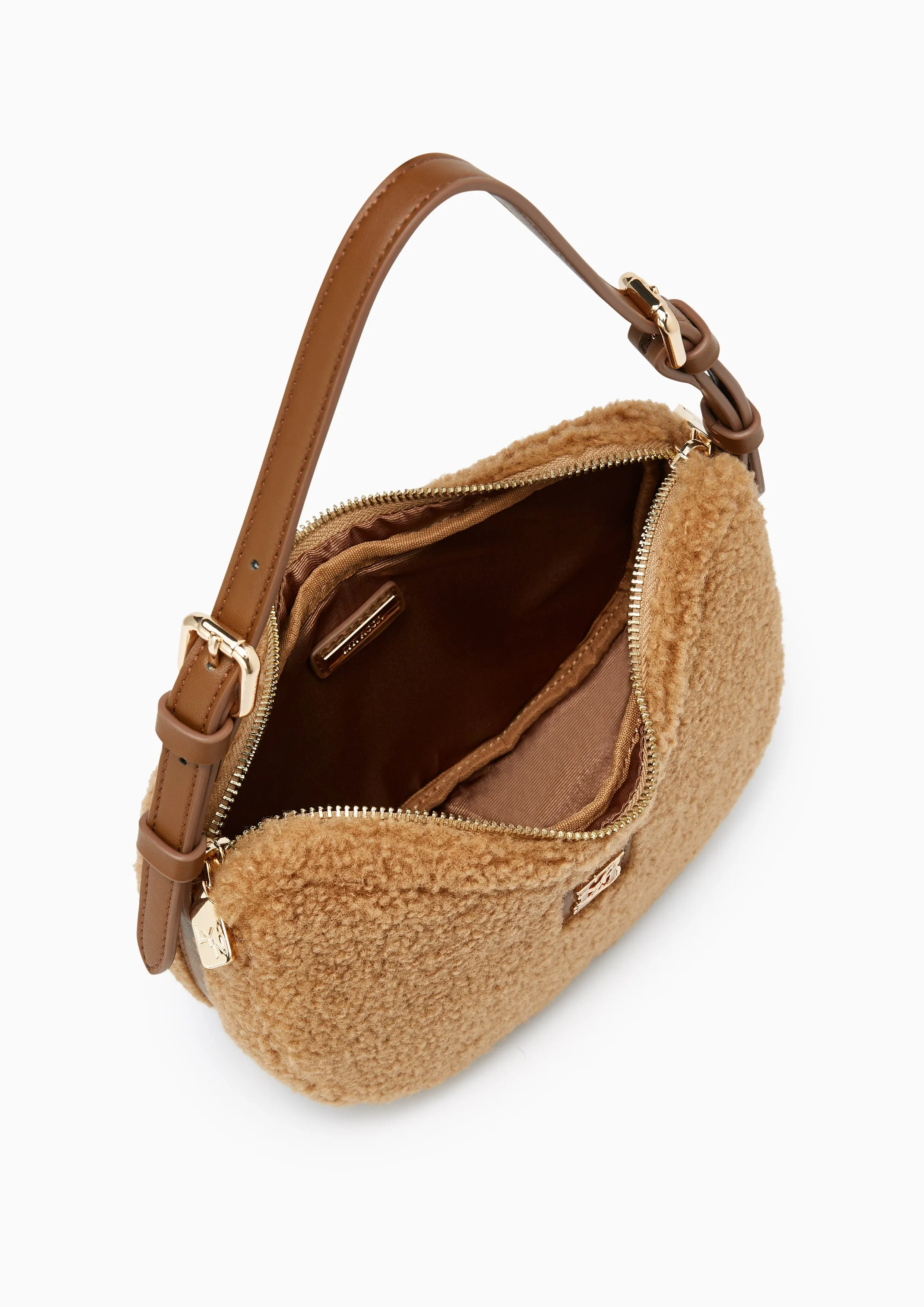 Neva Fur Shoulder Bag Light Brown