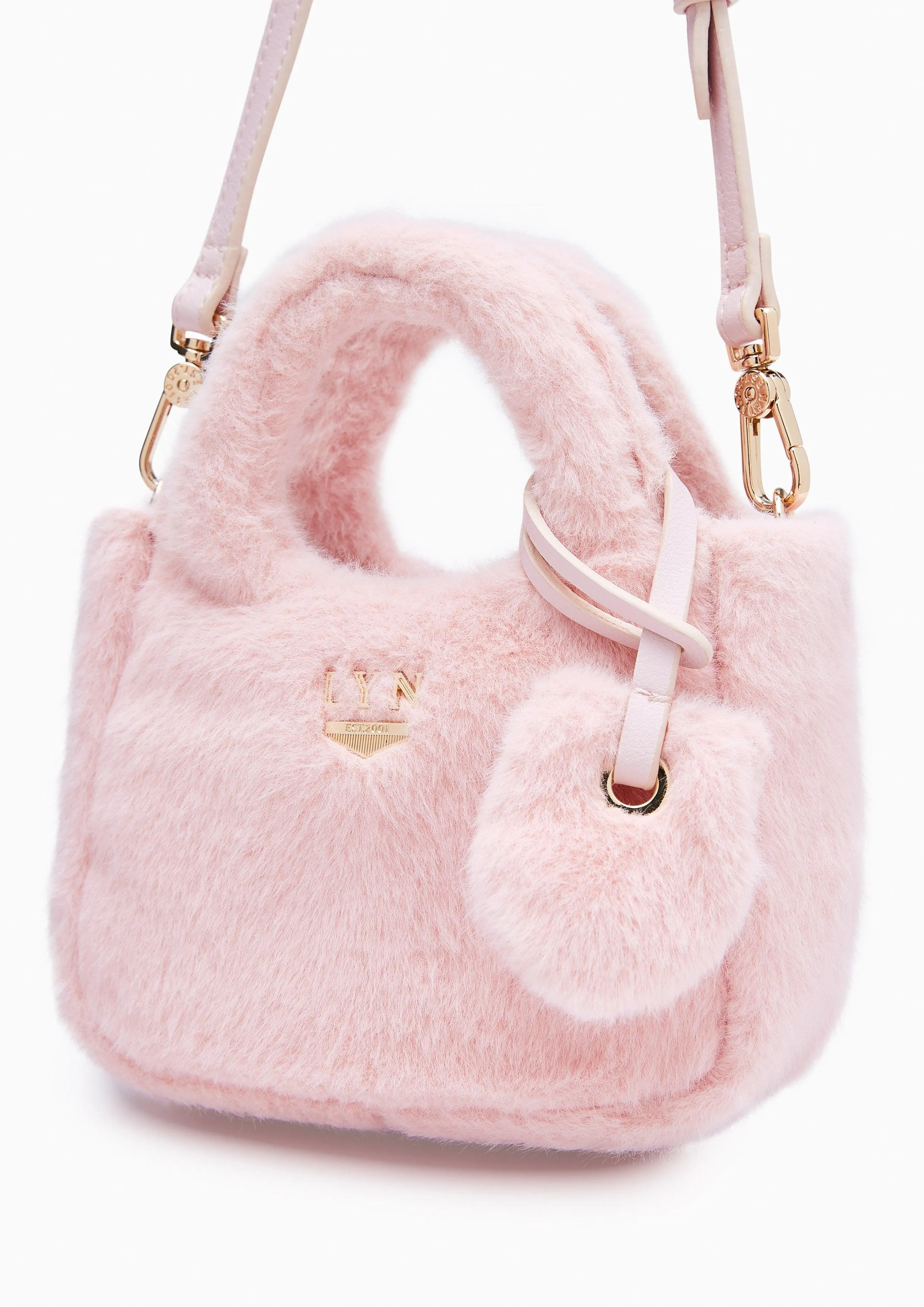 Rosalie Mini Tote (Fur) Handbag Pink