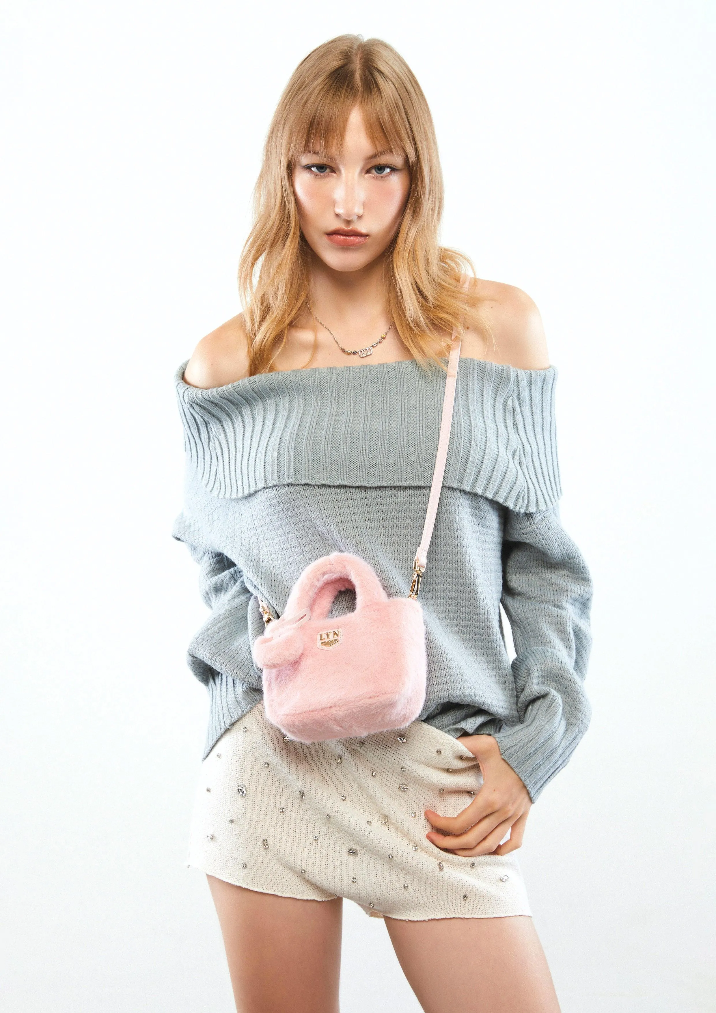 Rosalie Mini Tote (Fur) Handbag Pink