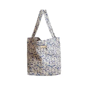 Tara Aster Print Tote Bag In Blue